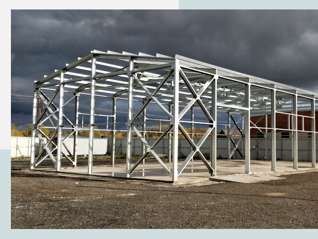 Двускатные ангары в Иркутск от 625 руб. за квадрат