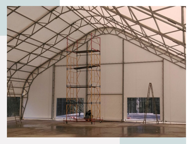 Шатровые ангары в Иркутске